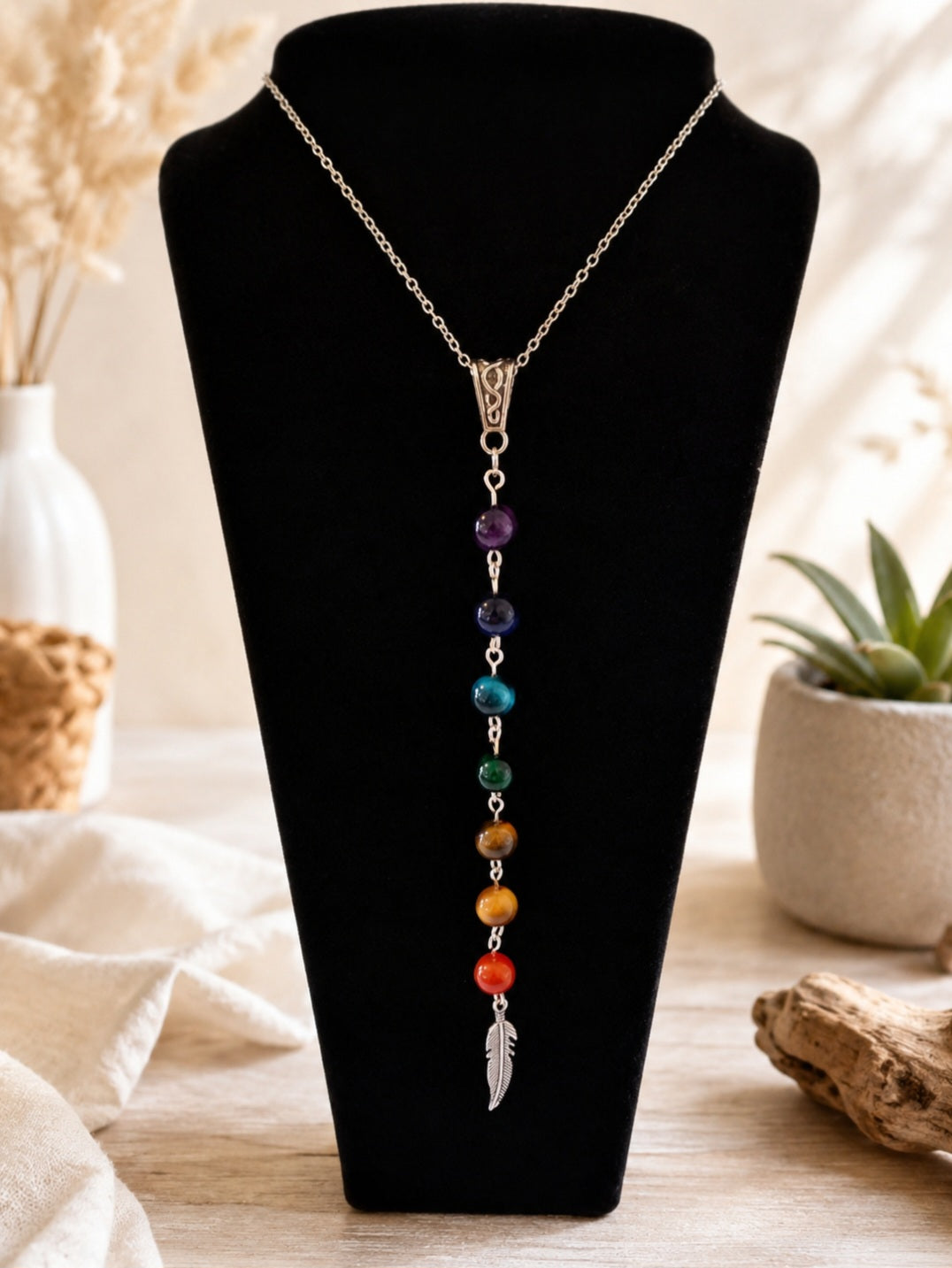 Chakra statement pendant