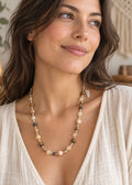 Jasper, citrine and tigers eye necklace
