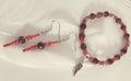 Tigers eye and glass set