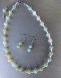 Amazonite necklace and earrings