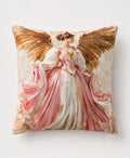 Cushion, angel with flowing dress