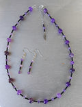 Amethyst necklace and earrings