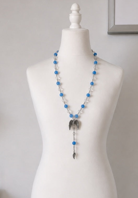 Aquamarine feature necklace